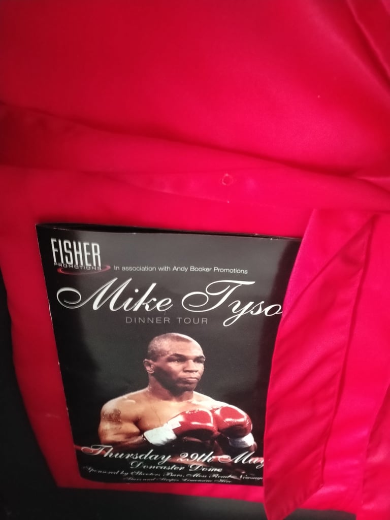 image for Framed signed Mike Tyson Glove and Robe of 