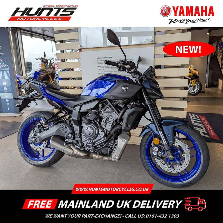 NEW Yamaha MT07 Y-AMT Auto (Icon Blue). £8,054 On The Road (No Added Fees)