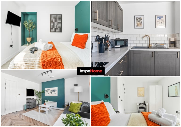 InspoHome Stylish 1BR Cardiff Bay 