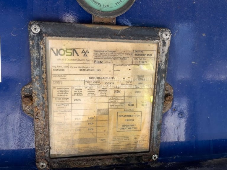 SDC 4725MM TRI AXLE CURTAINSIDE TRAILER 