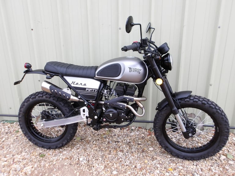 image for Bluroc Hero 50cc Brand New Leaner Legal Retro Scrambler * UK Delivery *