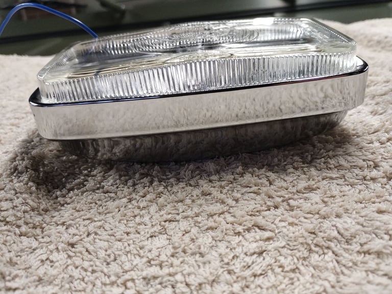 Classic car driving lamp Panther power logo on glass nice.