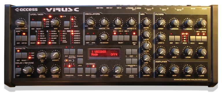 Access Virus C, a classic synth. Selling cheap... No Offers