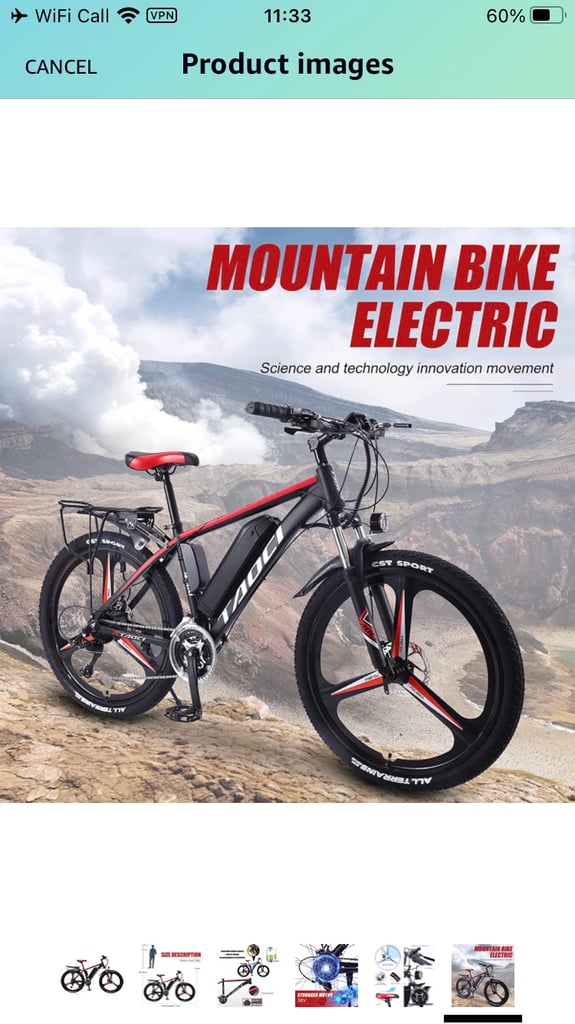 Electric Boxed New 26 Inch MTB All Extras And Long Range Battery