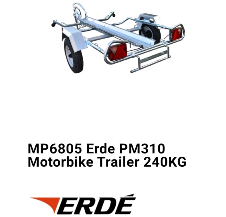 Remorque Moto Erdé PM 310 1 rail