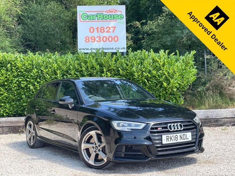 2018 18 AUDI S3 2.0 TFSI BLACK EDITION SPORTBACK 5DR PETROL S TRONIC QUATTRO