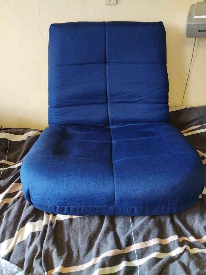 Gaming chair cushioned not used much, adjustable back