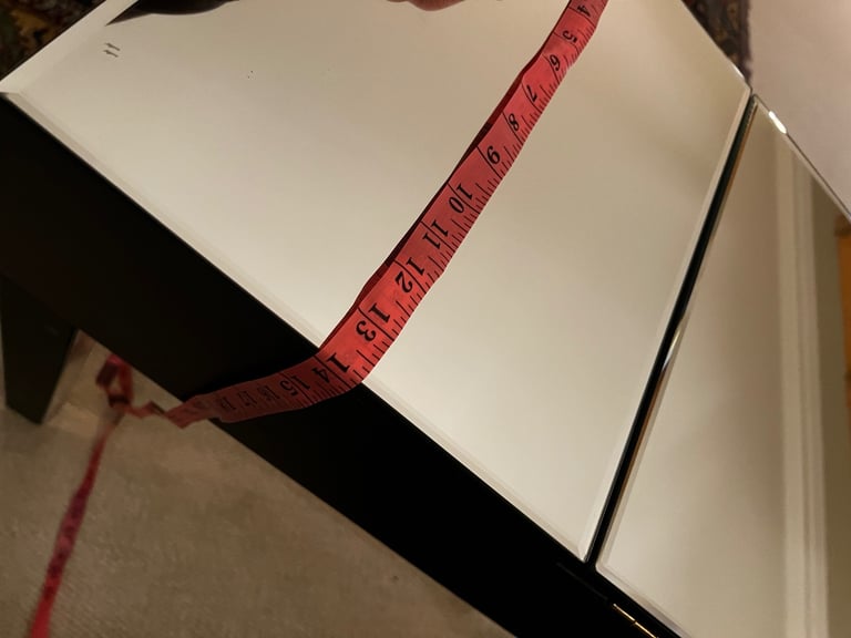 Mirrored dressing table/vanity 