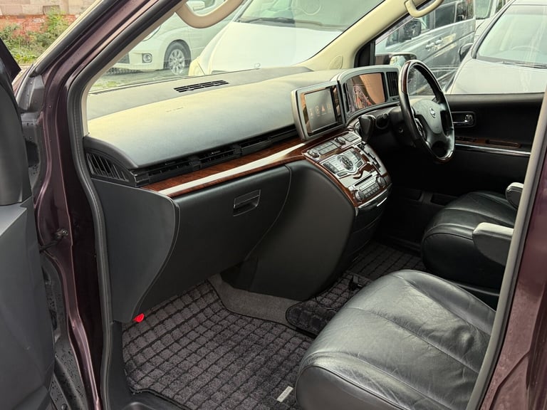 2008 Nissan Elgrand E51 HIGHWAY STAR 360 Camera 3.5 Petrol 8 Seater Full Leather Apple CarPlay  M...