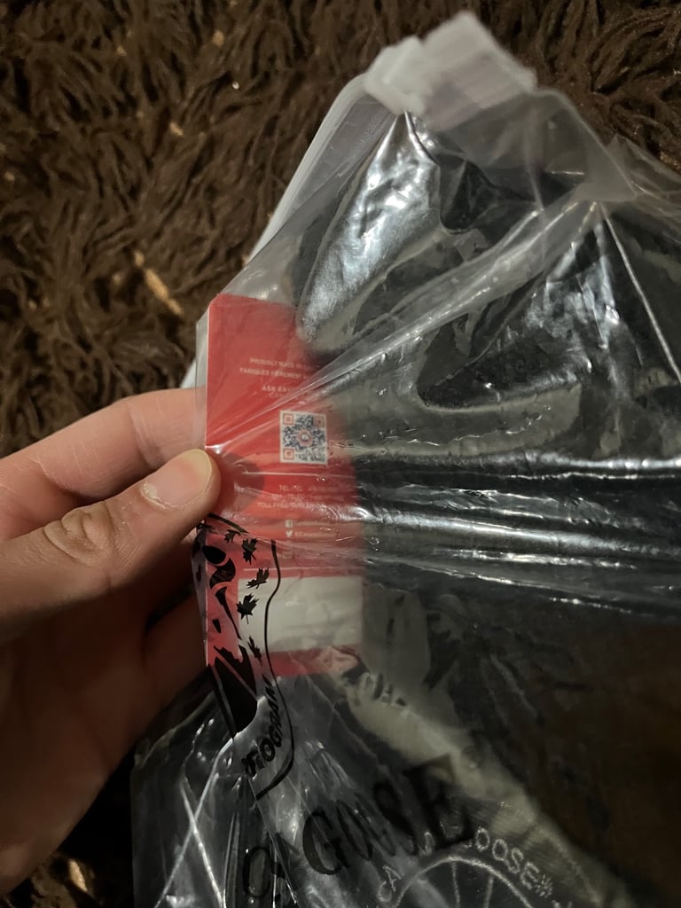 Dark grey Canada goose winter hat