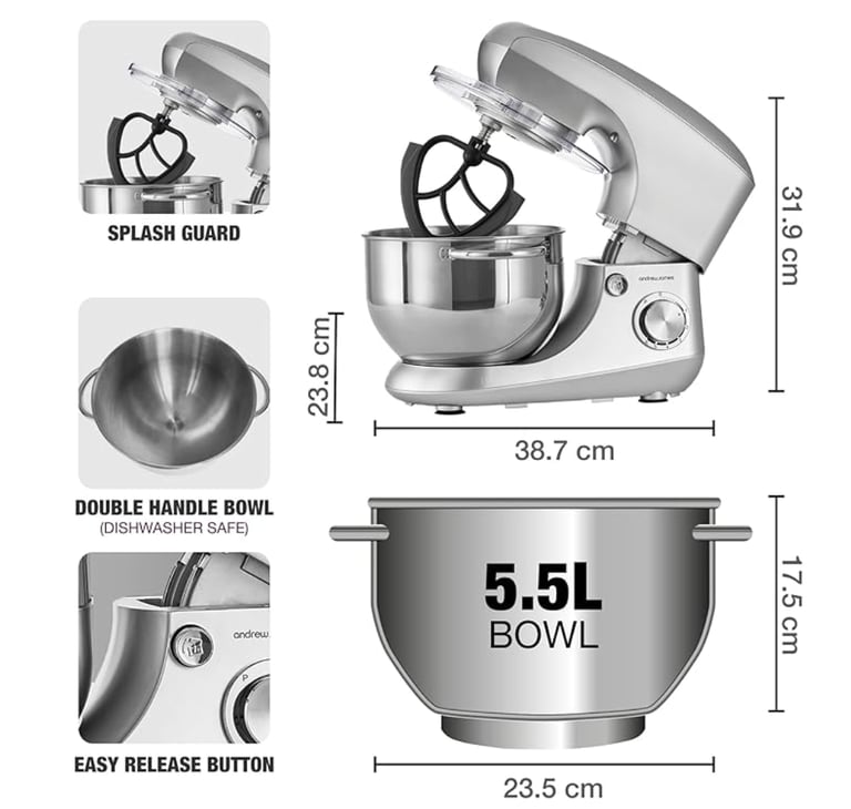 Stand mixer Andrew James brand