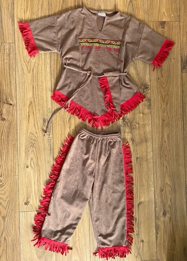 HALLOWEEN KIDS NATIVE AMERICAN INDIAN KIDS DRESS UP COSTUME BLOOMING MARVELLOUS AGE 3-4 YEARS 