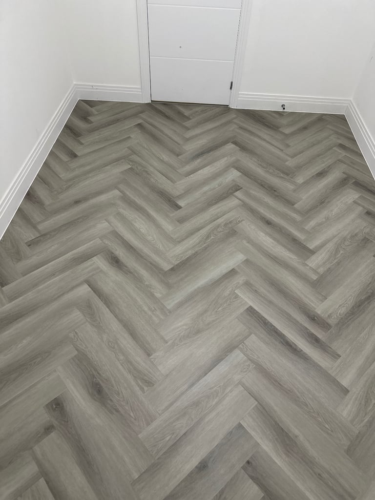 Laminate Herringbone vinyl LVt Flooring Handyman Furniture Assembly paint wallpaper wall panelling