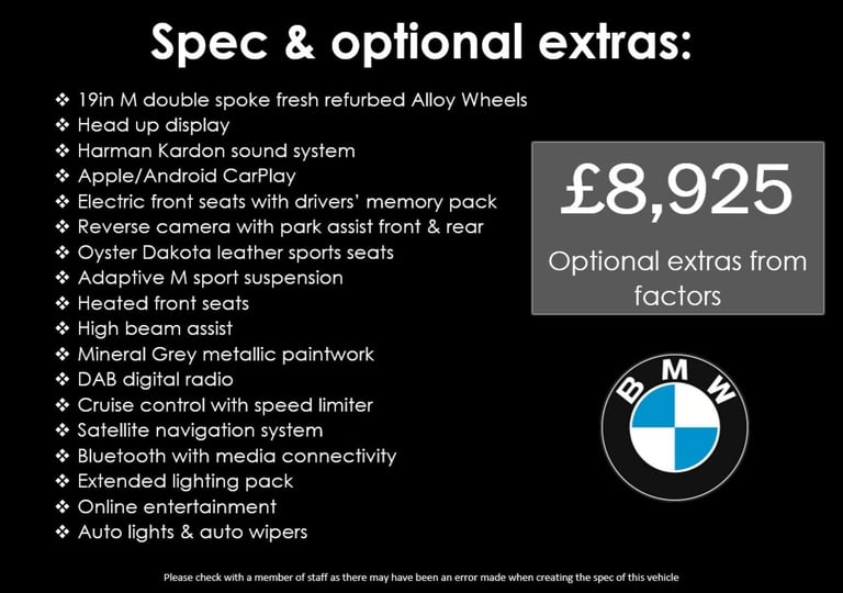 2017 BMW 3 Series 335d xDrive M Sport 5dr Step Auto ESTATE DIESEL Automatic