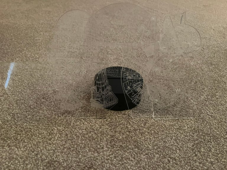 3D LED Star Wars Night Light - 7 Colour Change Lamp