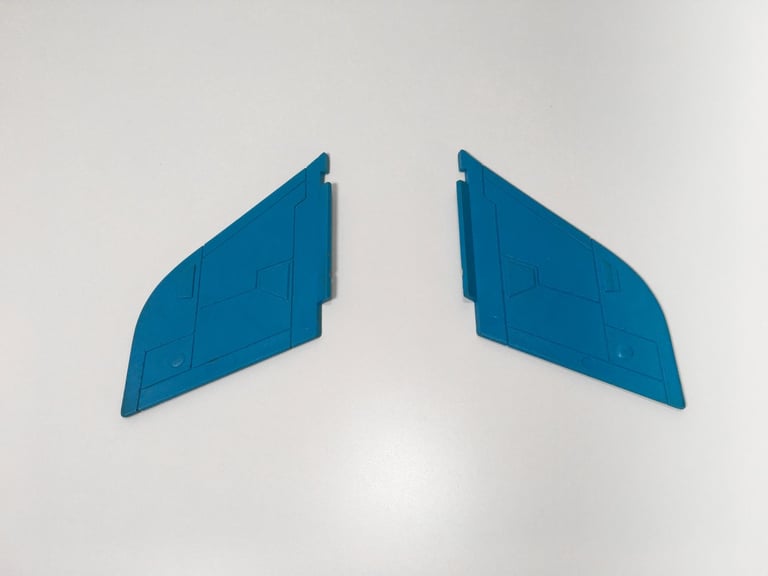 1986 Defenders Of The Earth Flash Gordon Swordship Tail Fins Very Rare Vintage Part Action Figures