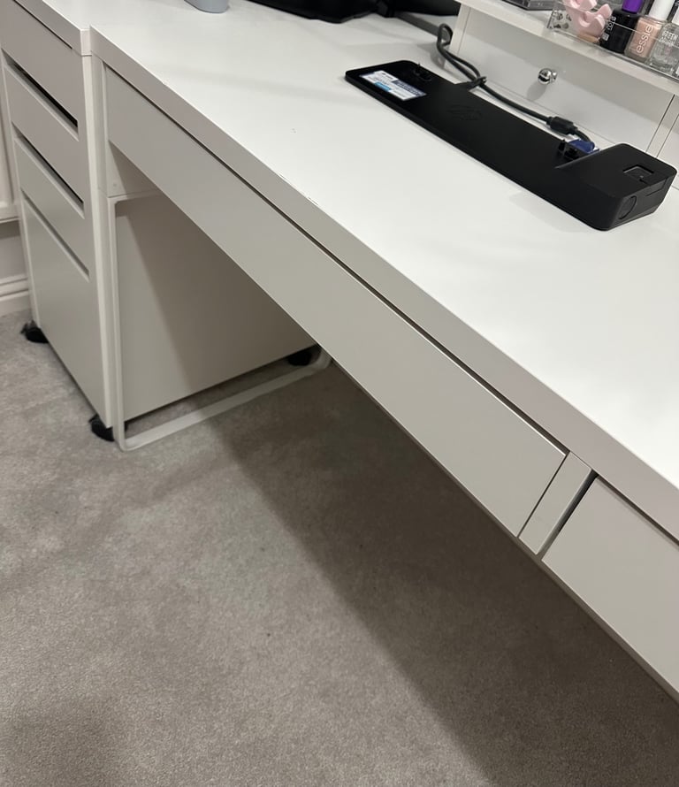 Ikea Micke Desk with 2 draws