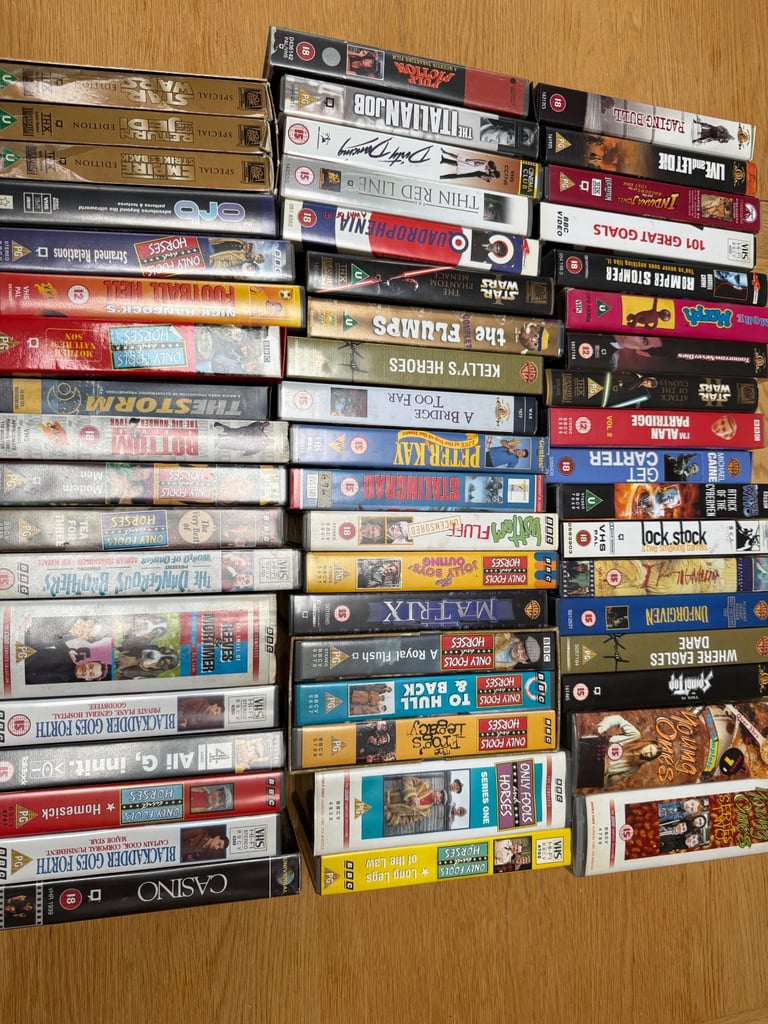 image for VHS tapes films and comedies 