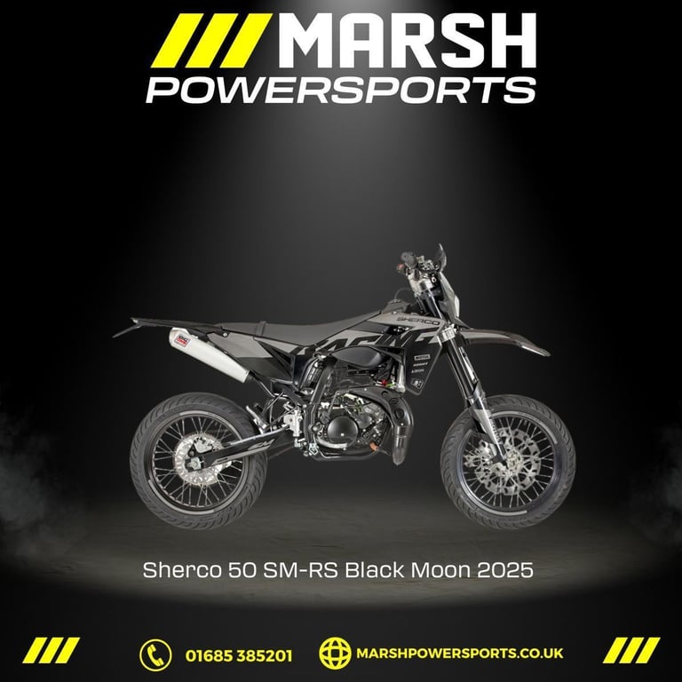 50CC SM-RS Black Moon 2025 - Sherco Main Dealer - Reserve NOW!