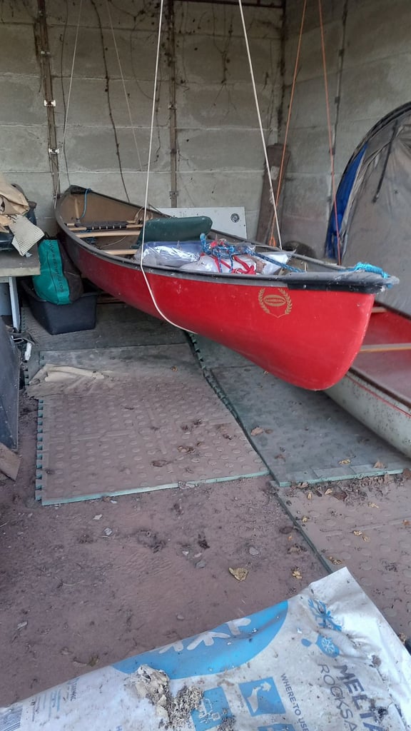 Canadian Canoe - Coleman 17 foot three person canoe