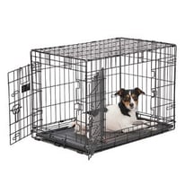 Double door medium sized dog crate