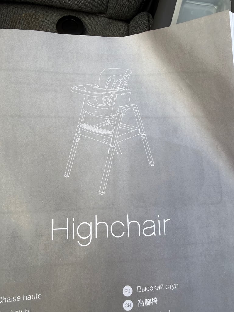 Tutti Bambini Nova Birth to 12 Years Complete Highchair Package - Grey/Oak