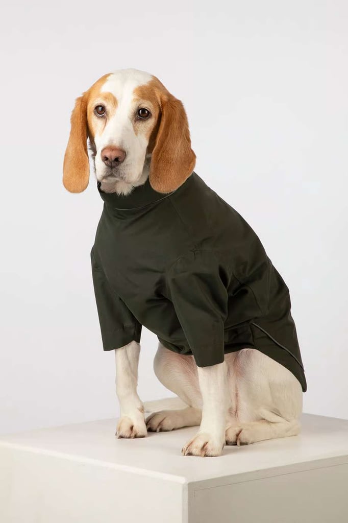 Rydale Yapham Waterproof Dog Raincoat - Dark Khaki Size Small