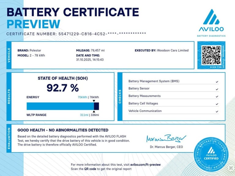 2021 Polestar Polestar 2 Single Motor 78kWh Long Range Fastback 5dr Electric Auto FWD (231 ps) Ha...