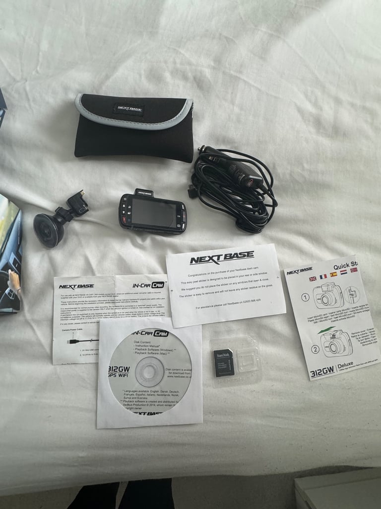 Nextbase 312GW In-Car Dash Camera + Extras RRP £180