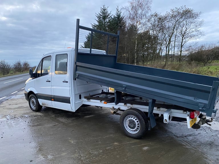Mercedes-Benz, SPRINTER crew cab tipper 2018 full year mot 55 thousand miles