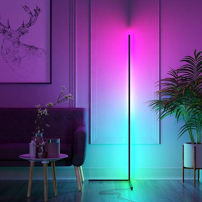 Kōnā Floor Lamp Colour Changing 140cm Tall Minimalist Nordic LED RGB Corner Lamp