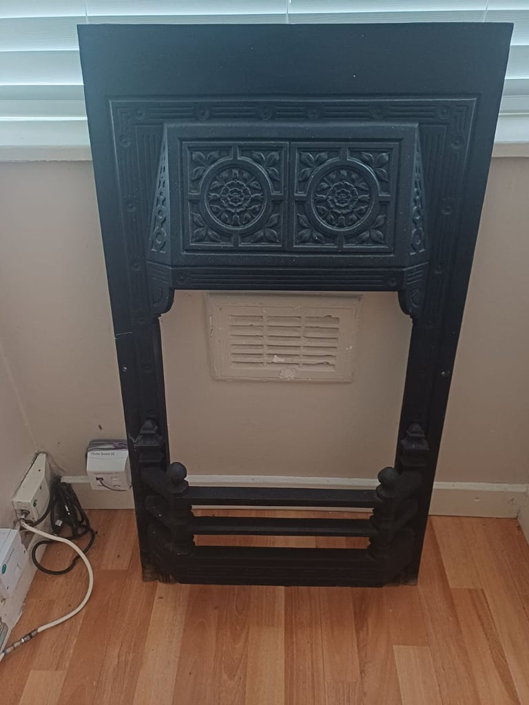 Cast iron fire insert