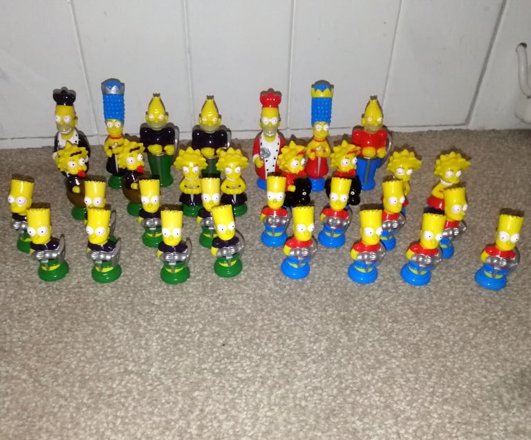 image for The Simpsons 3D Chess Character Pieces 31 Replacement Figures