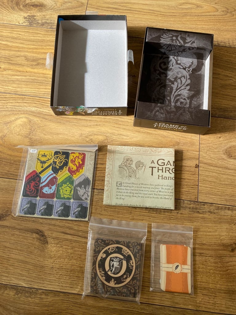 A GAME OF THRONES : HAND OF THE KING CARD GAME (2016), Fantasy Flight Games, OPENED NEVER PLAYED