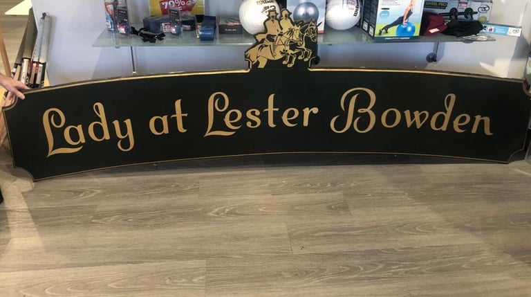 Original Lester Bowden shop sign