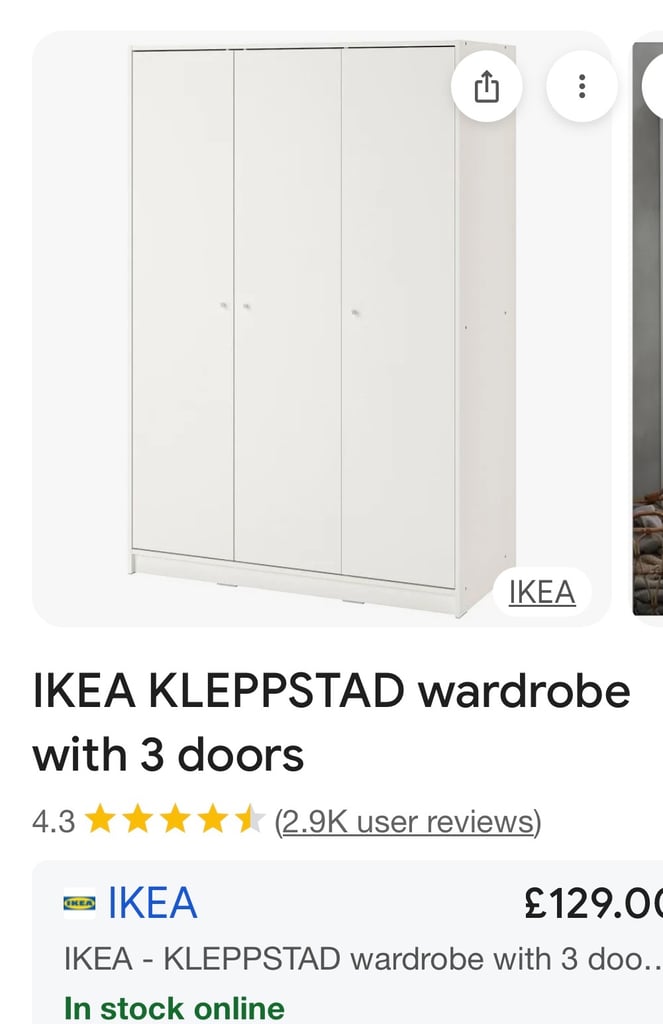 image for White IKEA Wardrobes 