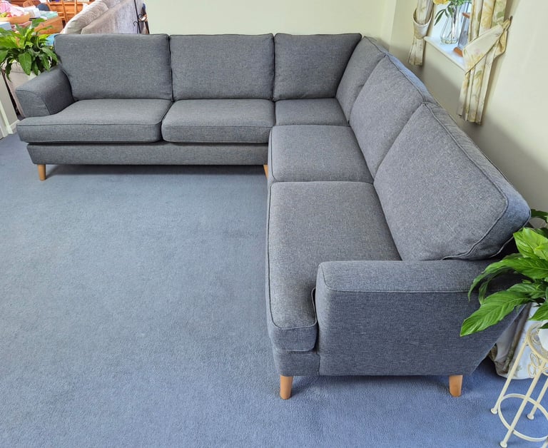 M&S Copenhagen Large Full Corner Sofa in Grey RRP £2799 *FREE LOCAL DELIVERY*