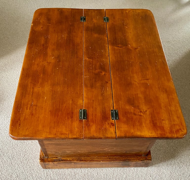 image for Coffee table: solid medium dark wood