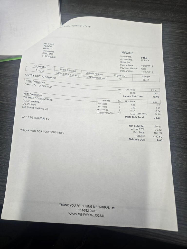 2012 Mercedes-Benz B Class B180 CDI BlueEFFICIENCY Sport 5dr Auto MPV DIESEL Automatic