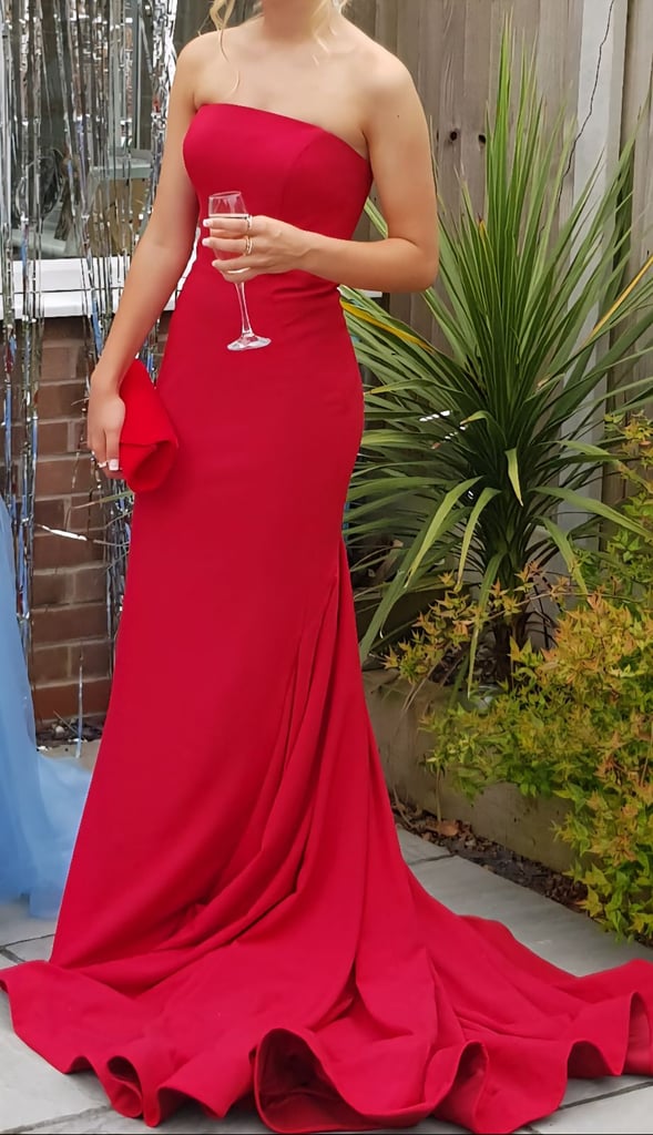 image for Red prom dress by Tiffany's for sale size 6