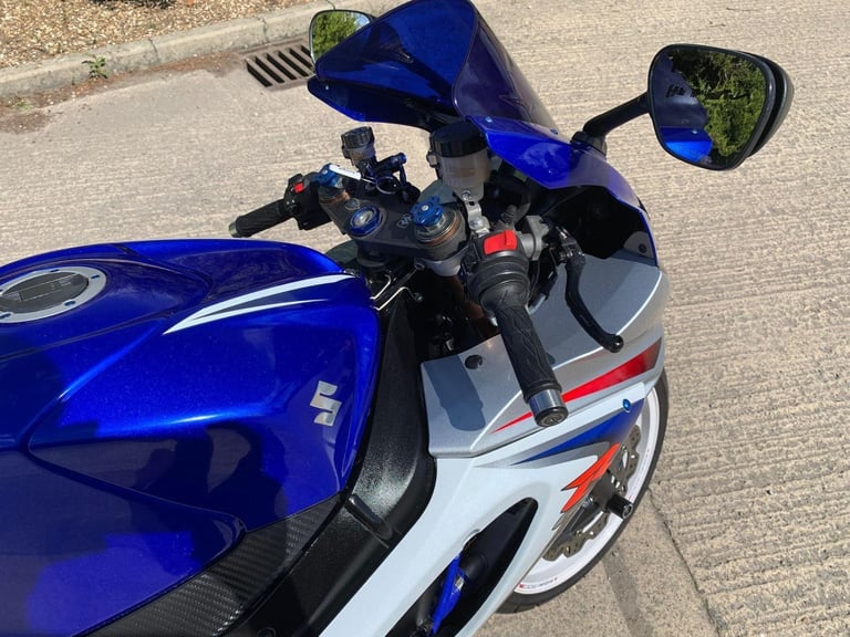 2008 08 SUZUKI GSXR 1000 K8 GSXR1000 SUPER SPORT BLUE  WHITE HPI CLEAR
