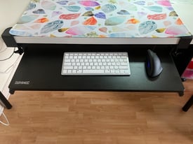 Duronic Keyboard Platform DKTPX2, Under Desk, Clamp On Keyboard Tray 