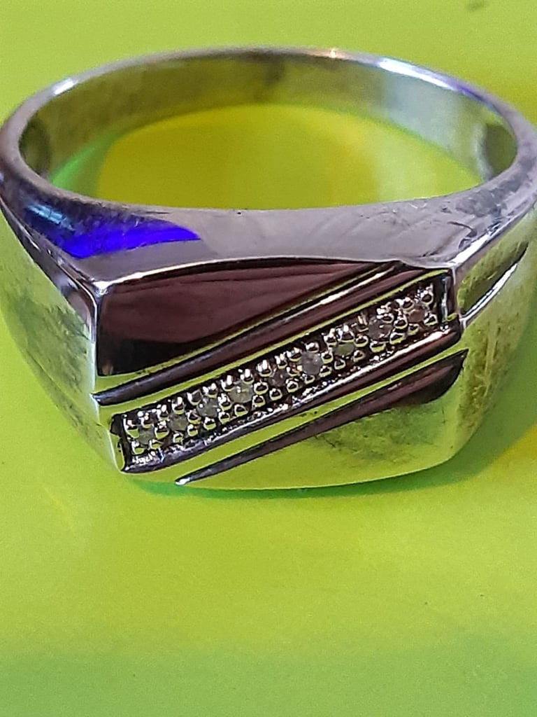 Silver Ring and Cuff Links