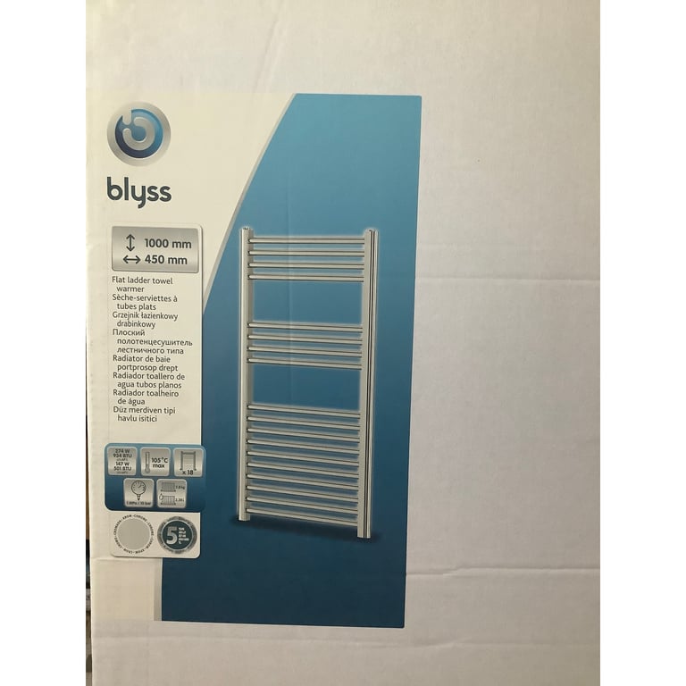 Blyss flat ladder towel warmer hot sale