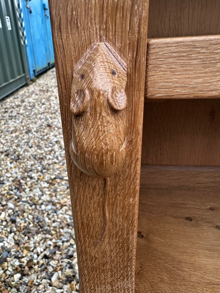 Robert mouse man oak dresser /bookcase
