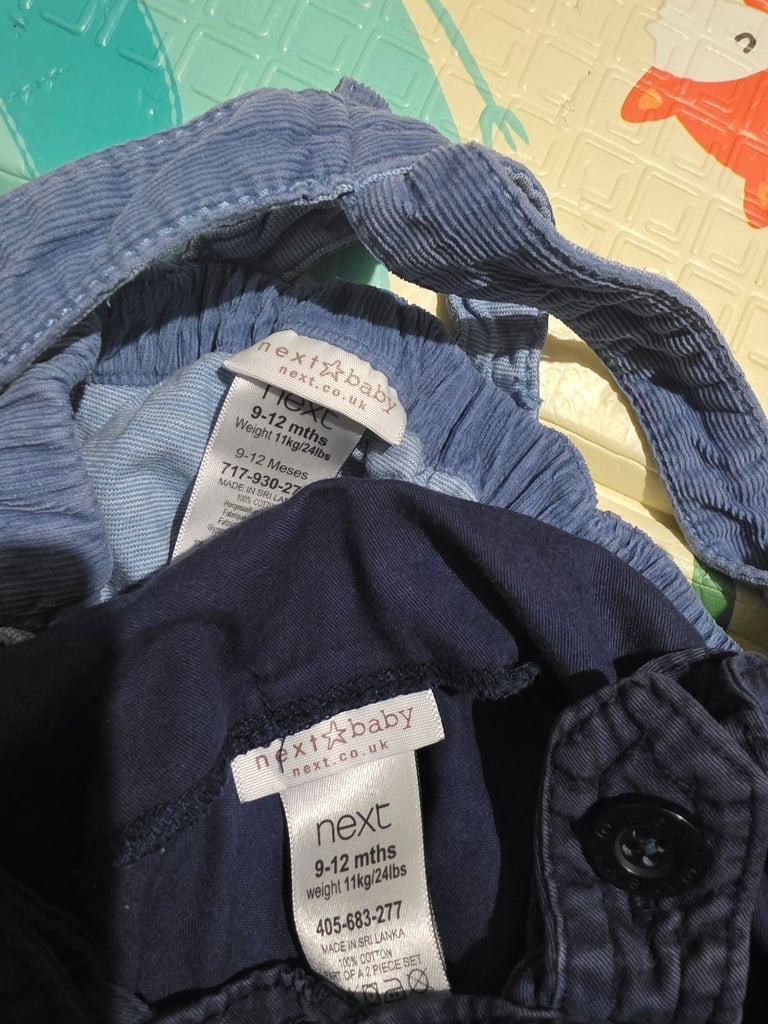 Bundle of boys trousers size 9-12 months