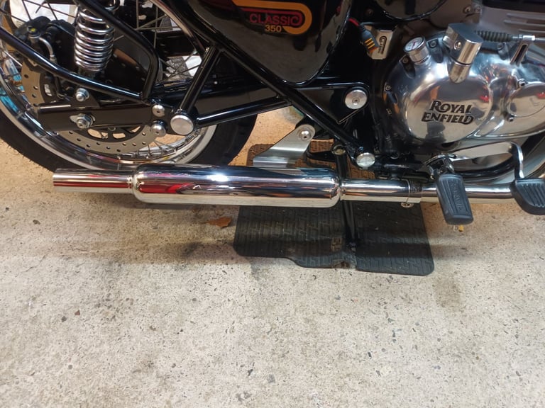 image for Royal Enfield 350 Classic reborn  ( Hitchcock's Stainless Steel Free-flow Exhaust)
