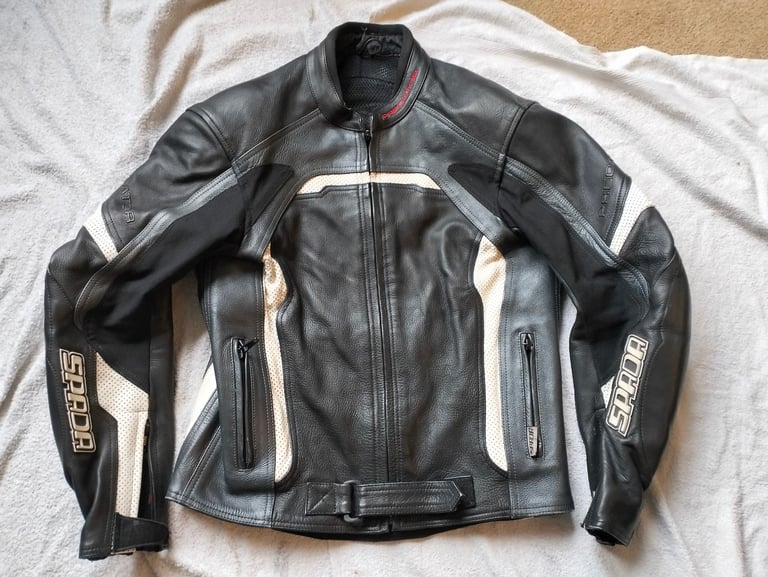 Spada Predator Mens Motorcycle Leather Jacket 42" Chest Medium