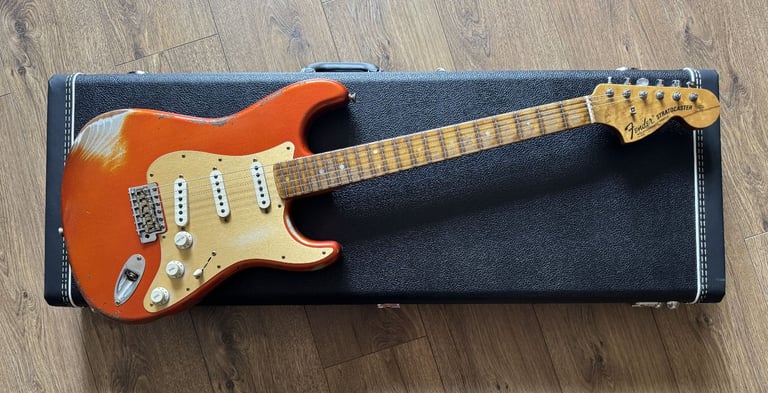 Fender Custom Shop '69 Tomatillo Stratocaster Heavy Relic Candy Tangerine - Trades