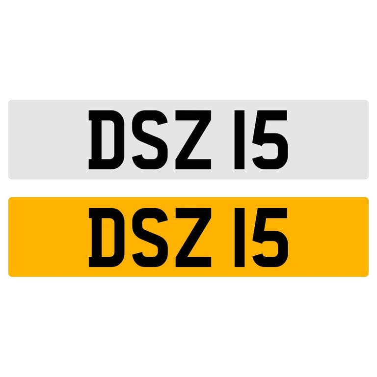 image for DSZ 15 NUMBER PLATE REGISTRATION NUMBERPLATE CHERISHED DATELESS